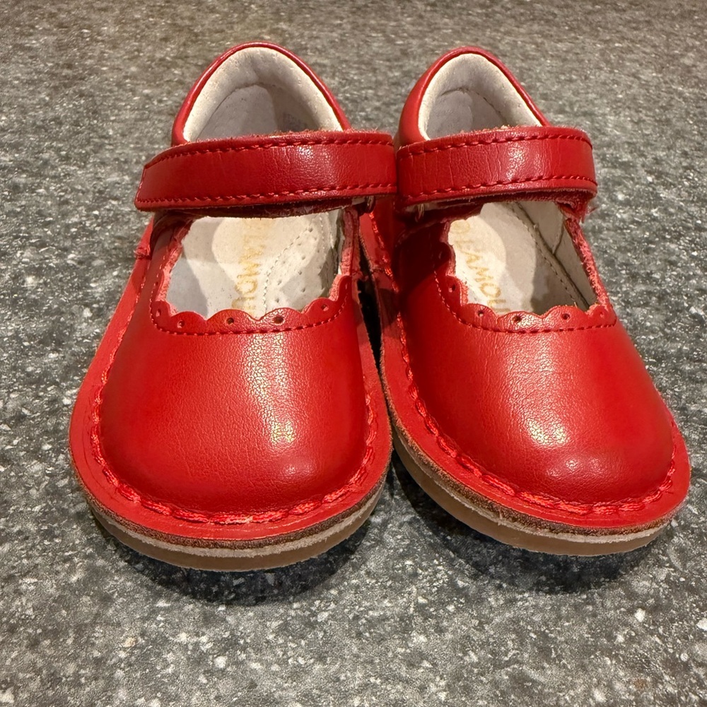 ❌SOLD❌LIKE NEW L’Amour Red Leather Mary Janes